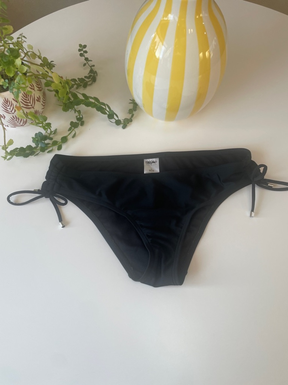 Mossimo Supply Co. Black Bikini Bottoms with Side Ties XL